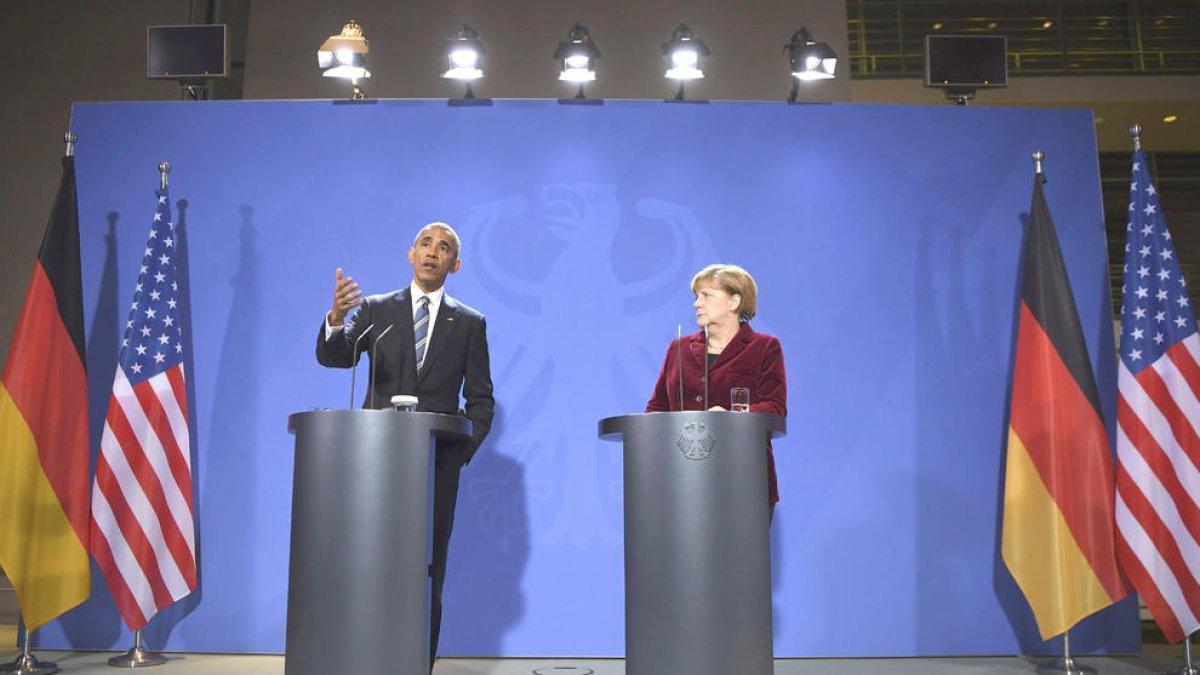 Obama i Merkel aposten per seguir negociant el tractat de lliure comerç