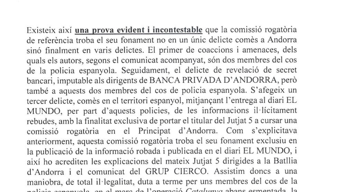 El TC estudia si el 'cas Pujol' té un origen il·lícit