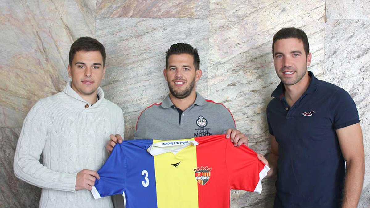 L'FC Andorra presenta Albert Moñino i 'Patet', que no jugaran contra el Lloret
