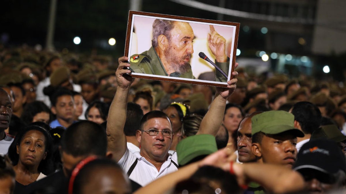 Acte multitudinari per acomiadar Fidel Castro