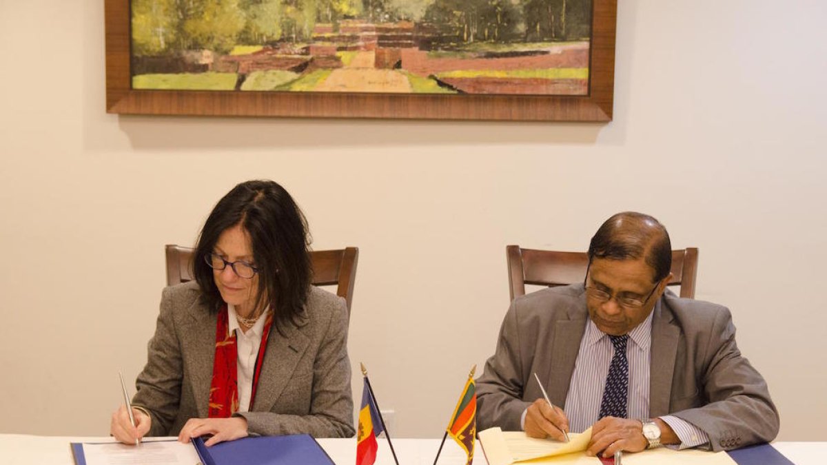Andorra estableix relacions diplomàtiques amb Sri Lanka