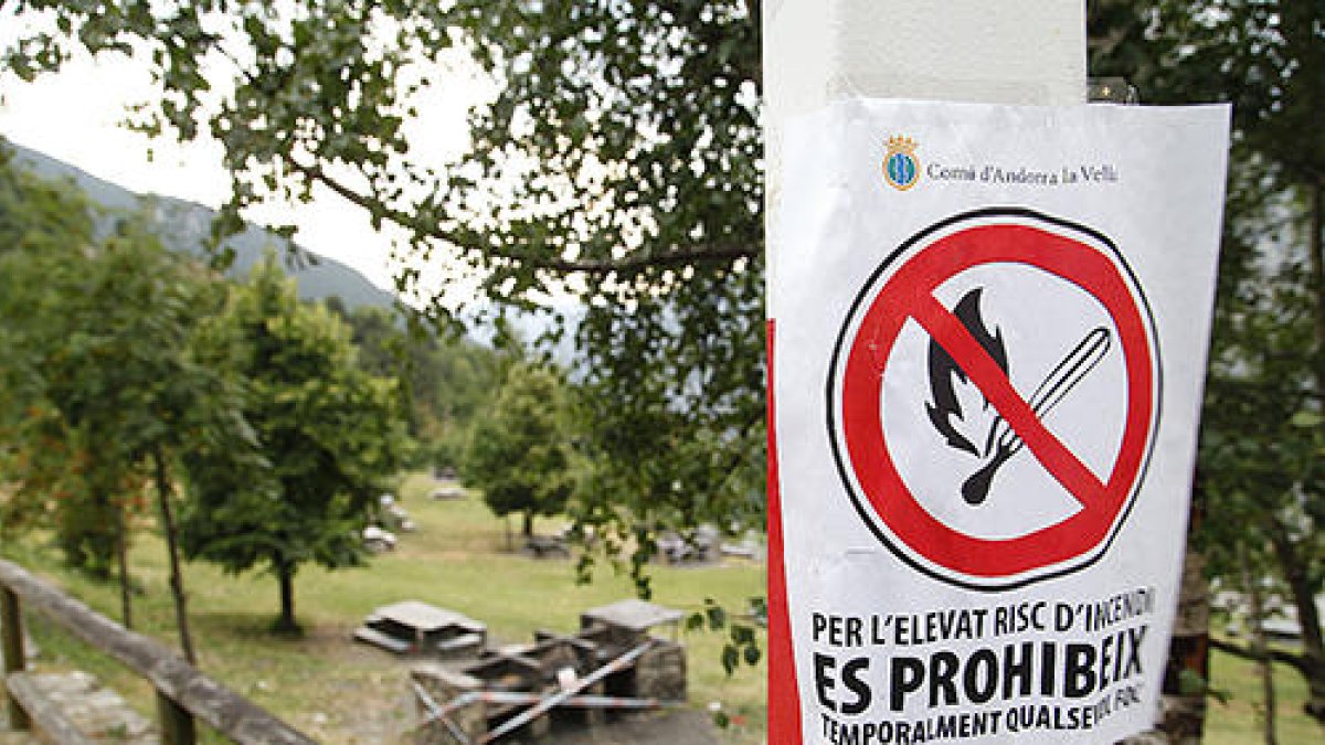 Es mantenen tancats els berenadors pel risc de foc