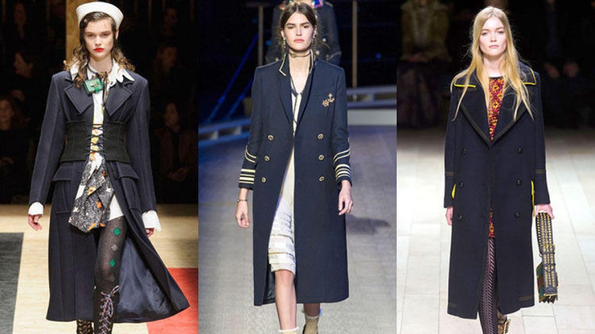 A l'hivern, moda 'navy'