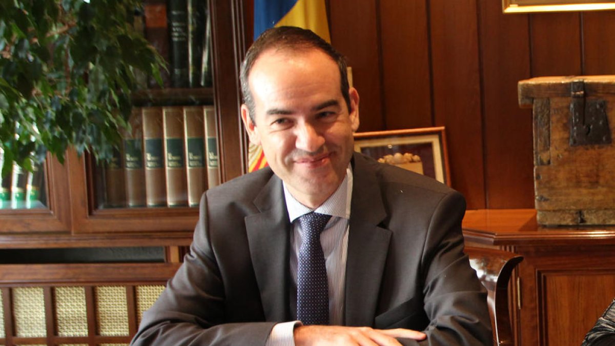 El ministre d'Administració Pública, Transports i Telecomunicacions, Jordi Alcobé, aquest dimarts al matí