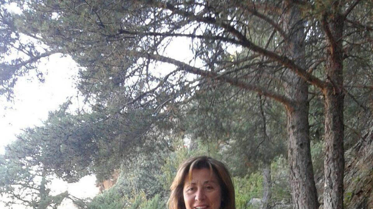 Conxita Marsol fent 'trekking'