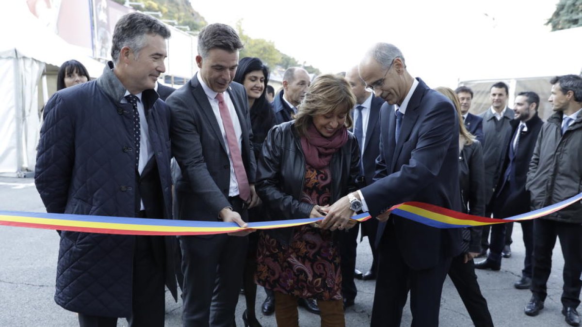 El moment de la inauguració de la Fira d'Andorra la Vella