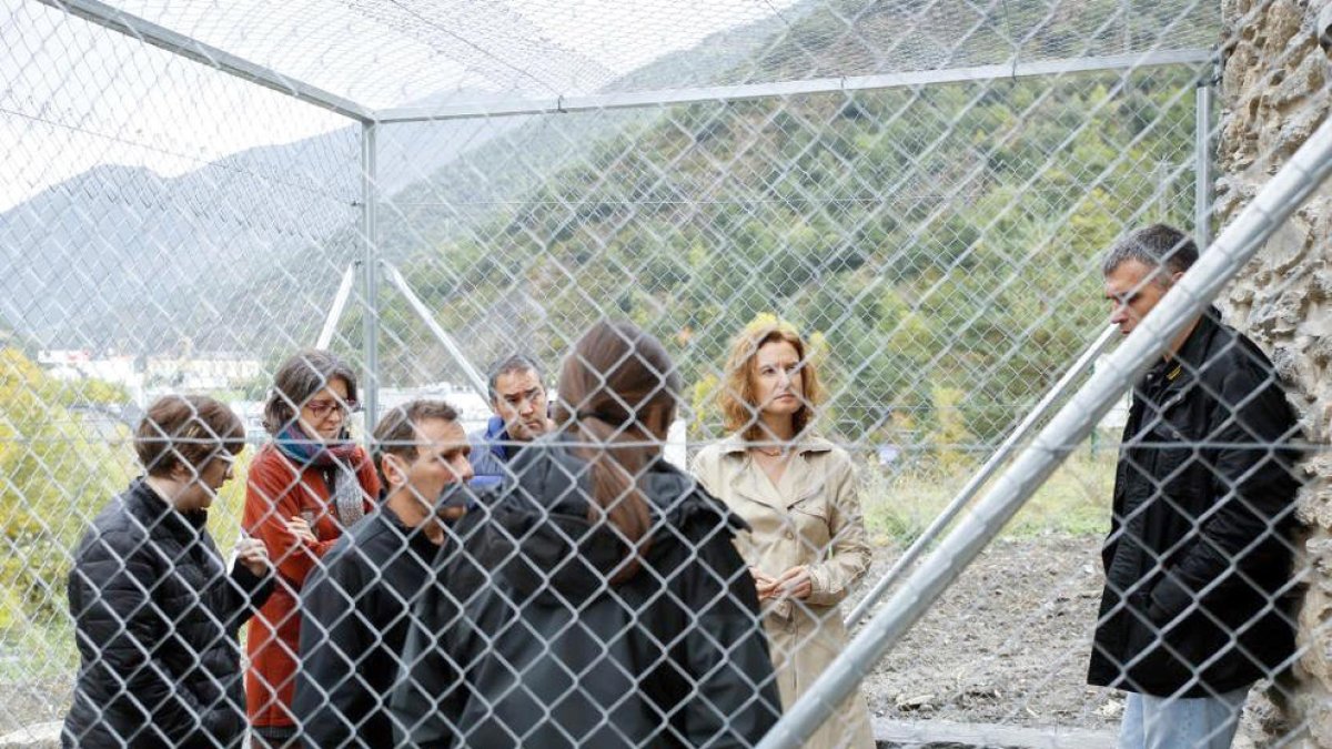 Calvó visita les obres d'adequació de la gatera