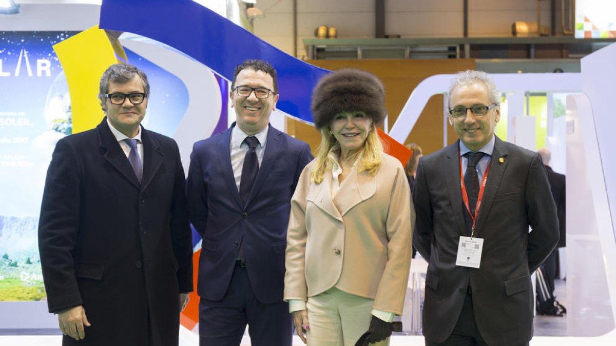 Guillermo Cervera, Betim Budzaku, Carmen Cervera i Francesc Camp aquest dimecres a Fitur.