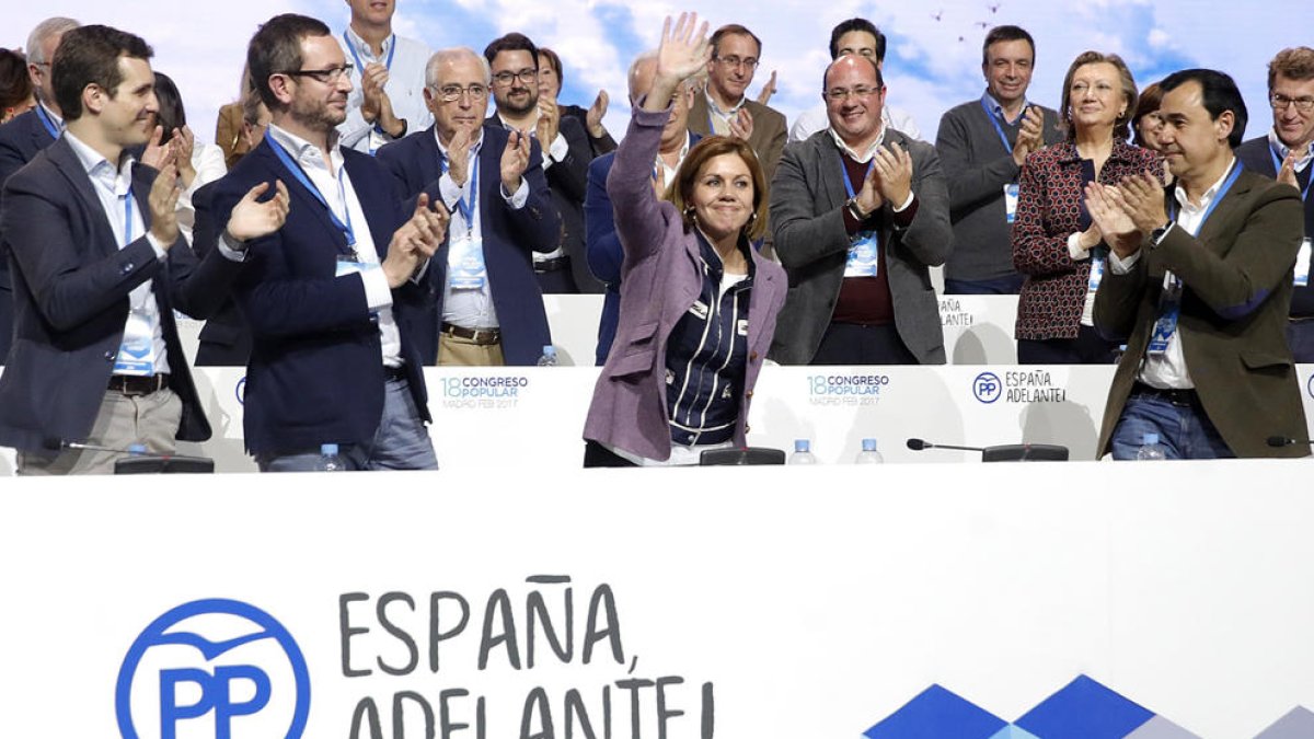 Rajoy manté Cospedal com a secretària general de la formació