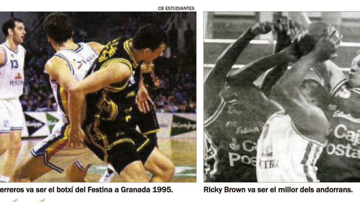 Imatges del partit a Granada 1995.