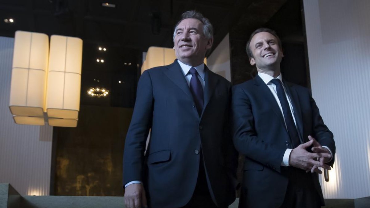 François Bayrou i Emmanuel Macron