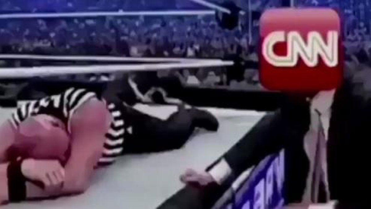 Trump penja un vídeo on apallissa la cadena CNN