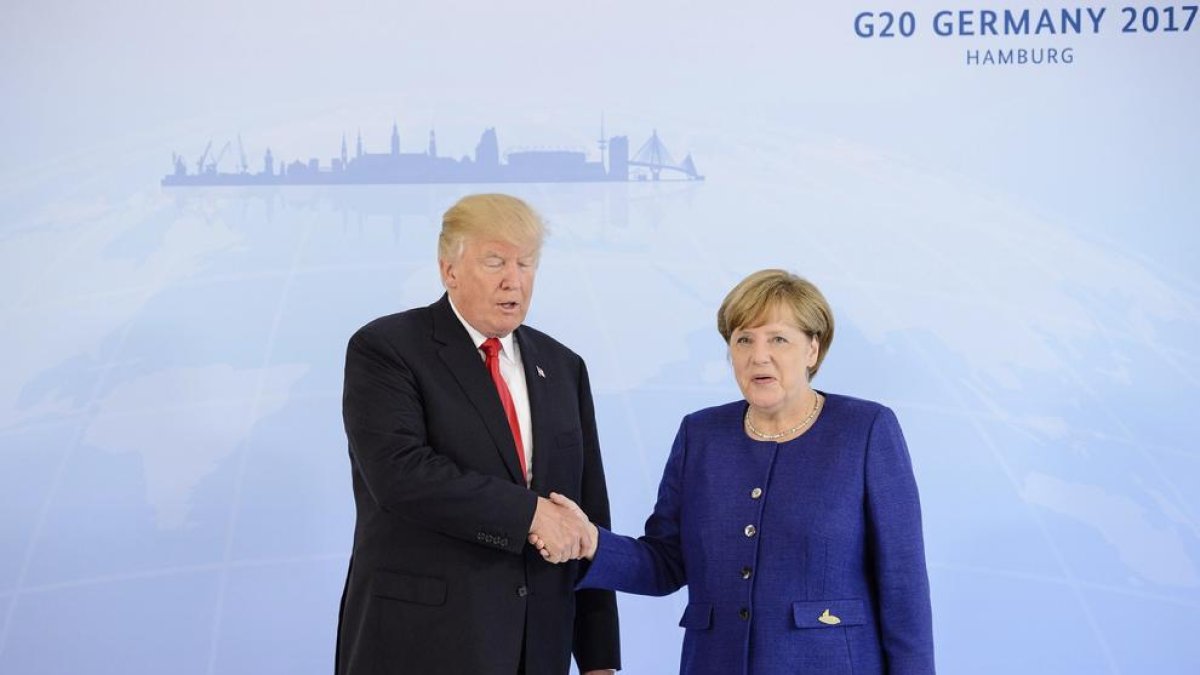 Merkel es reuneix amb Trump amb vista a un consens de mínims al G-20