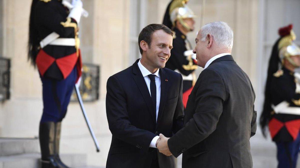Macron referma davant Netanyahu la posició en favor dels dos estats