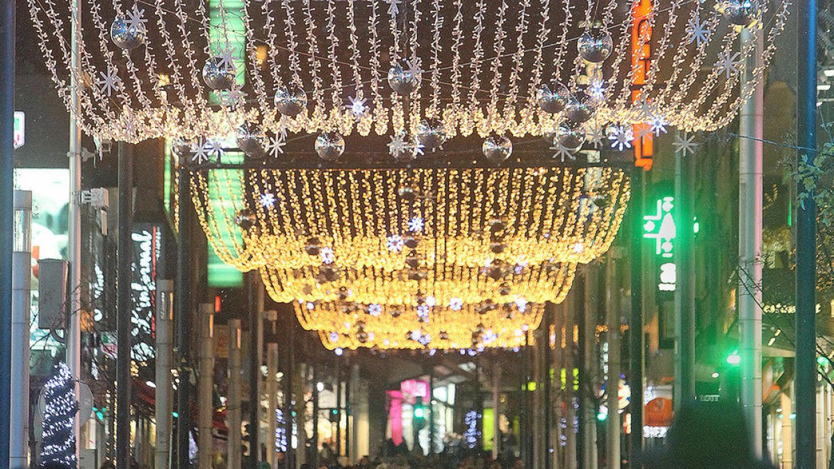 Sostre il·luminat per al Nadal de Carlemany