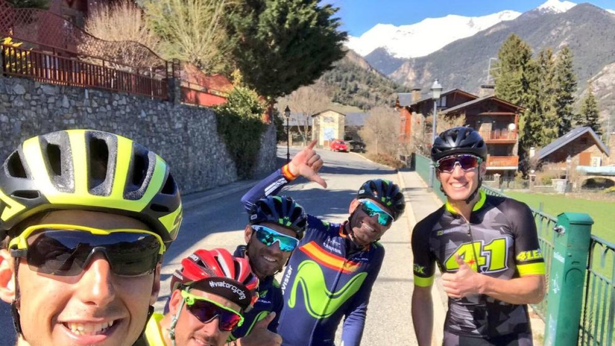 Entrenament de luxe de Valverde a Andorra
