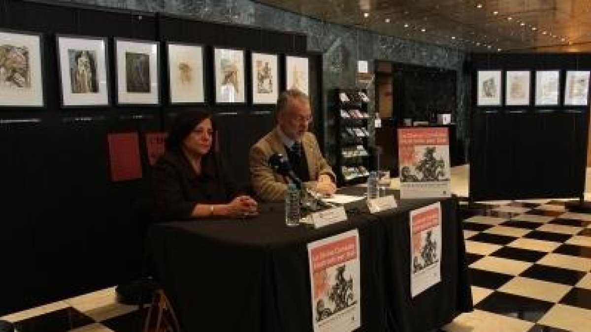 Sant Julià rep Dalí amb les 100 xilografies que il·lustren 'La Divina Comèdia'