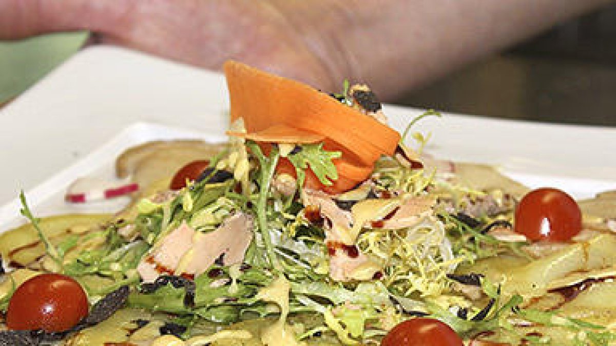 Amanida de patata i ceps