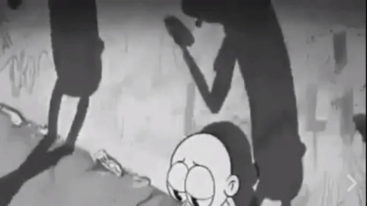 La dependència del mòbil en dibuixos animats