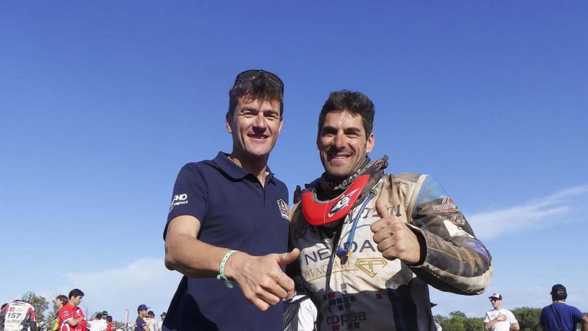 Despres i España, satisfets amb el traçat del Dakar 2018