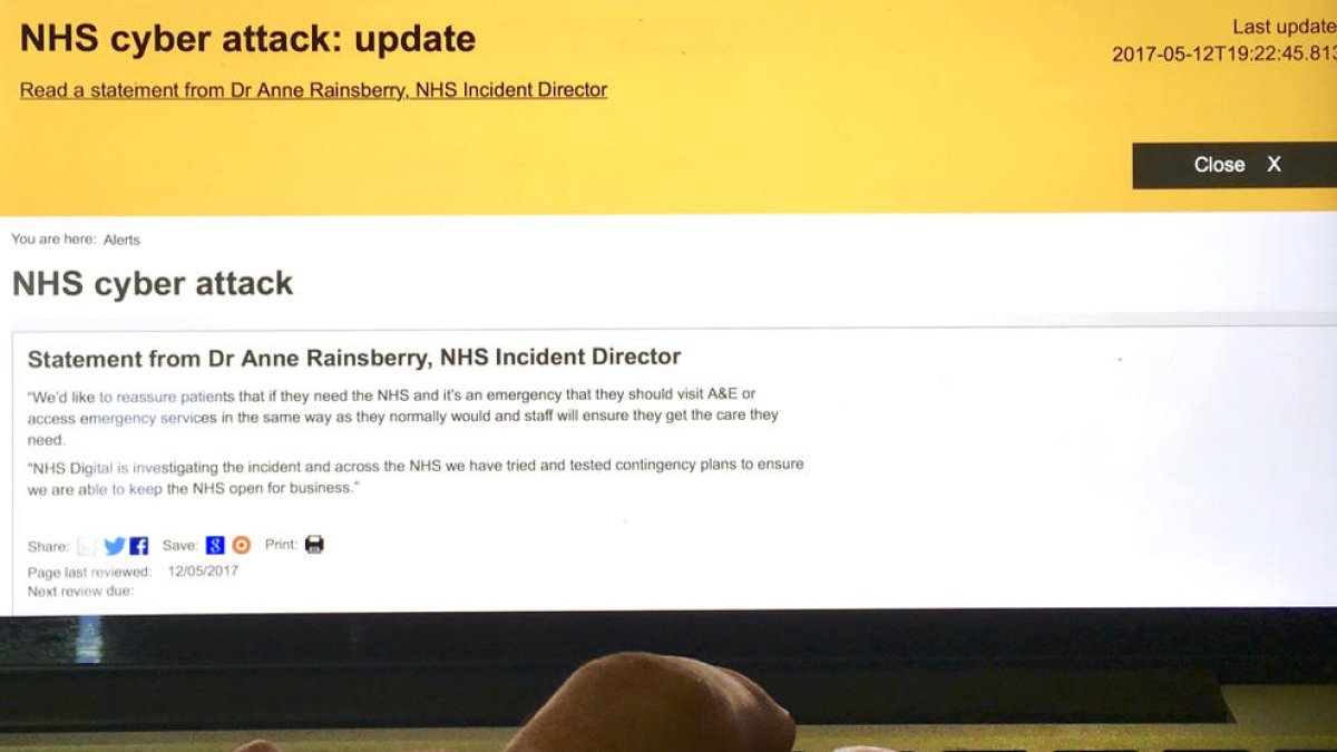 El ciberatac informàtic global afecta empreses de fins a cent països