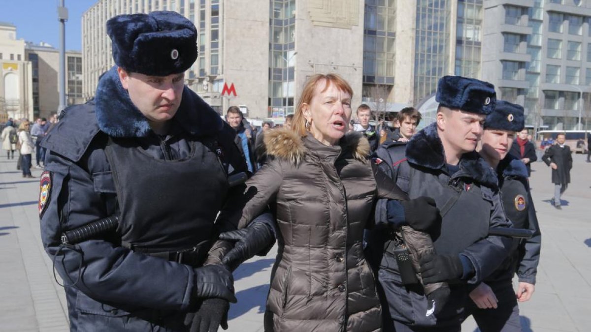 Més de cent detinguts en manifestacions a Rússia