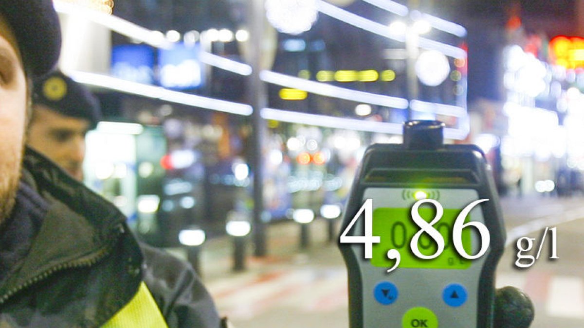 Detingut amb 4,86 de taxa d'alcohol, el rècord mundial