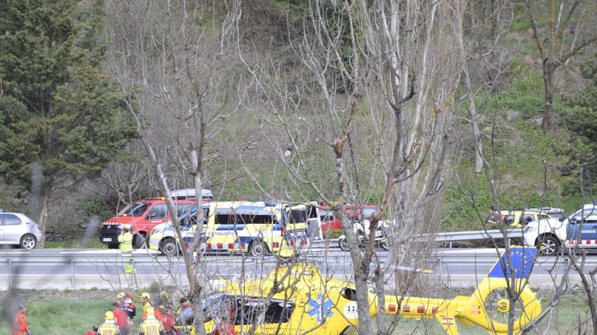 Les menors ferides al xoc de l'N-145 segueixen 
a l'UCI