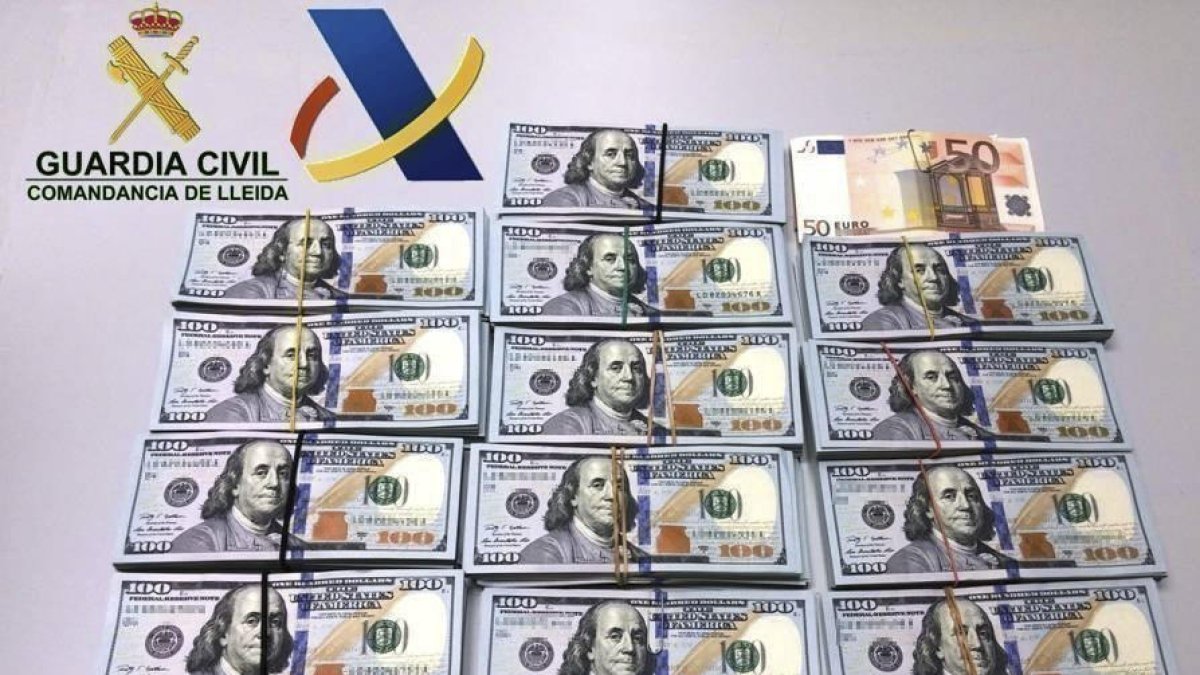 La guàrdia civil intervé 2,82 milions a la Farga de Moles el 2016
