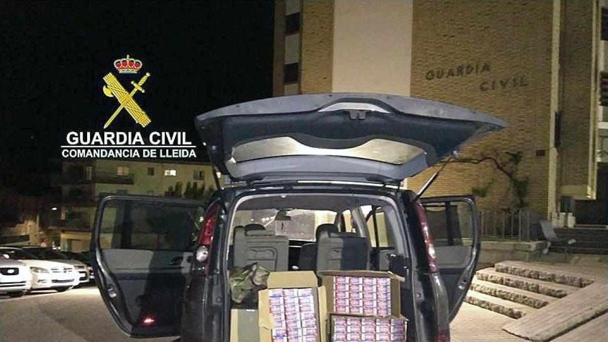 La guàrdia civil intervé 2.290 paquets de tabac de contraban procedents d'Andorra
