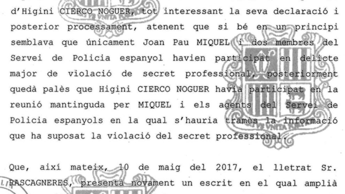 La batlle creu que els Cierco ajuden la policia espanyola des del 2014