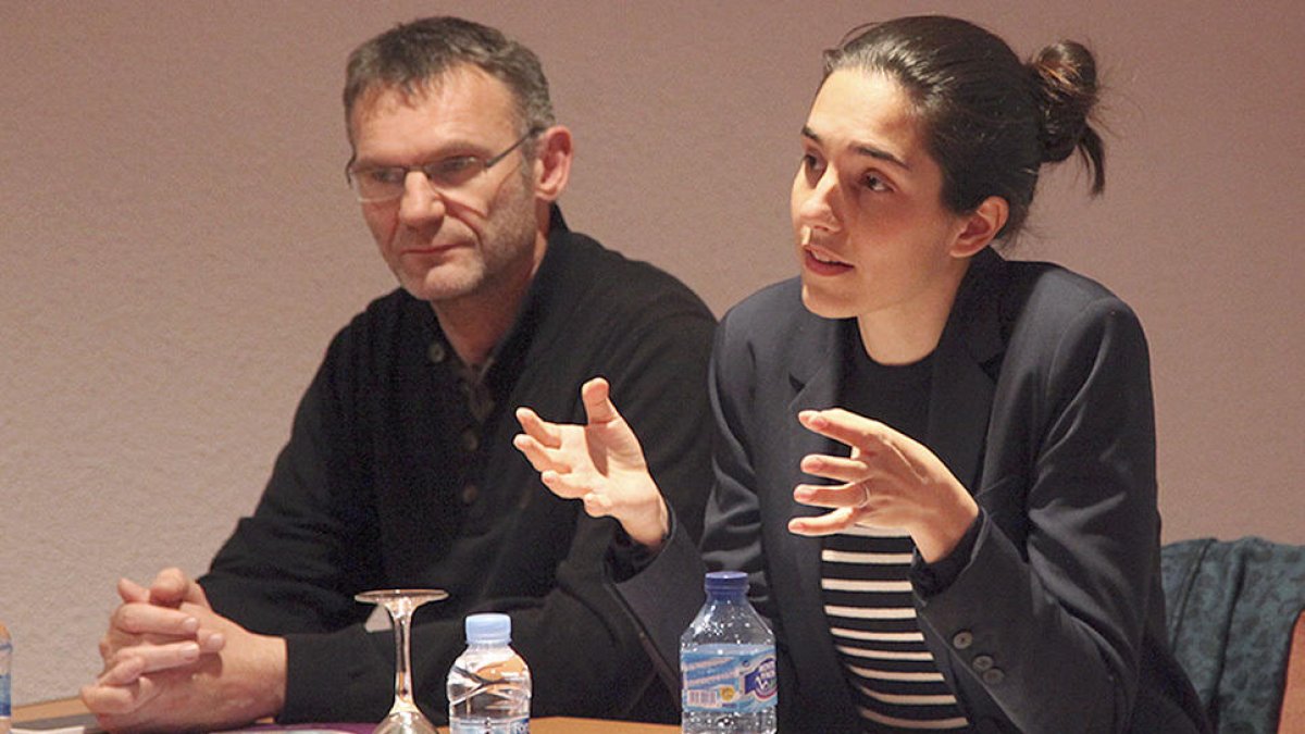 Visita de la candidata del PS a les legislatives gal·les