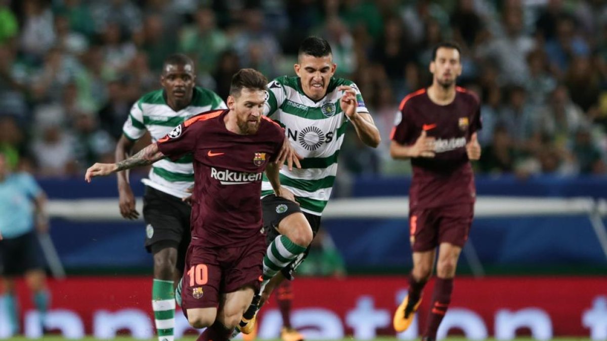 La fortuna ajuda el Barça a Lisboa