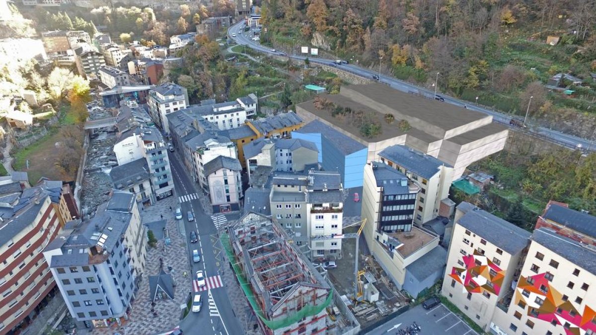 L'excavació per aixecar el pàrquing a la part alta s'acabarà l'any 2019