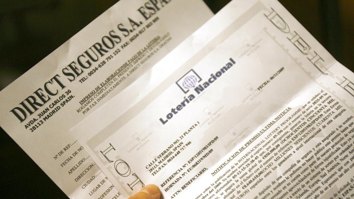 Intent d'estafa amb una suposada herència milionària