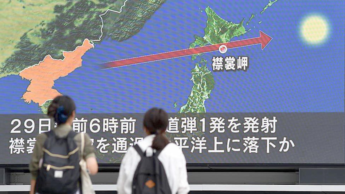 Assaig balístic nord-coreà en direcció al Japó
