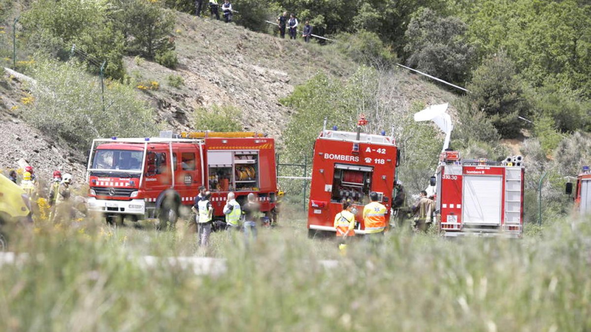 Experts espanyols investiguen l'accident