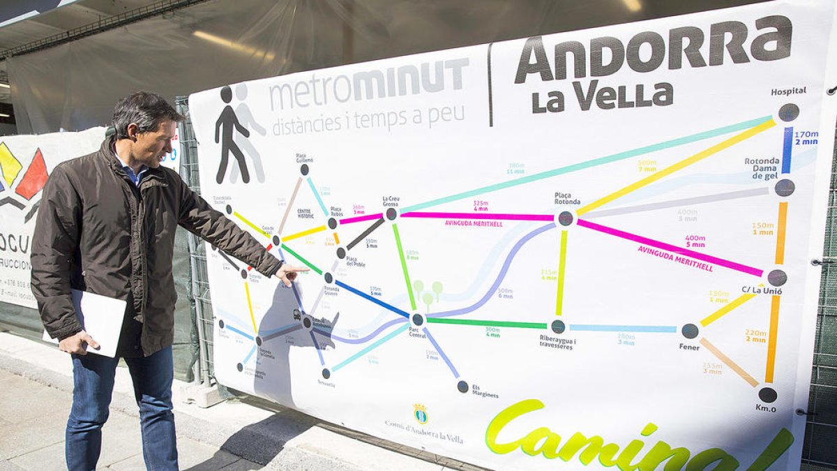 El comú fomenta els trajectes caminant amb Metrominut