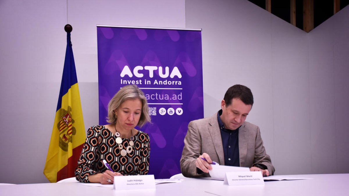 Acord entre Actua i Barcelona Tech City per ajudar a la internacionalització de les empreses