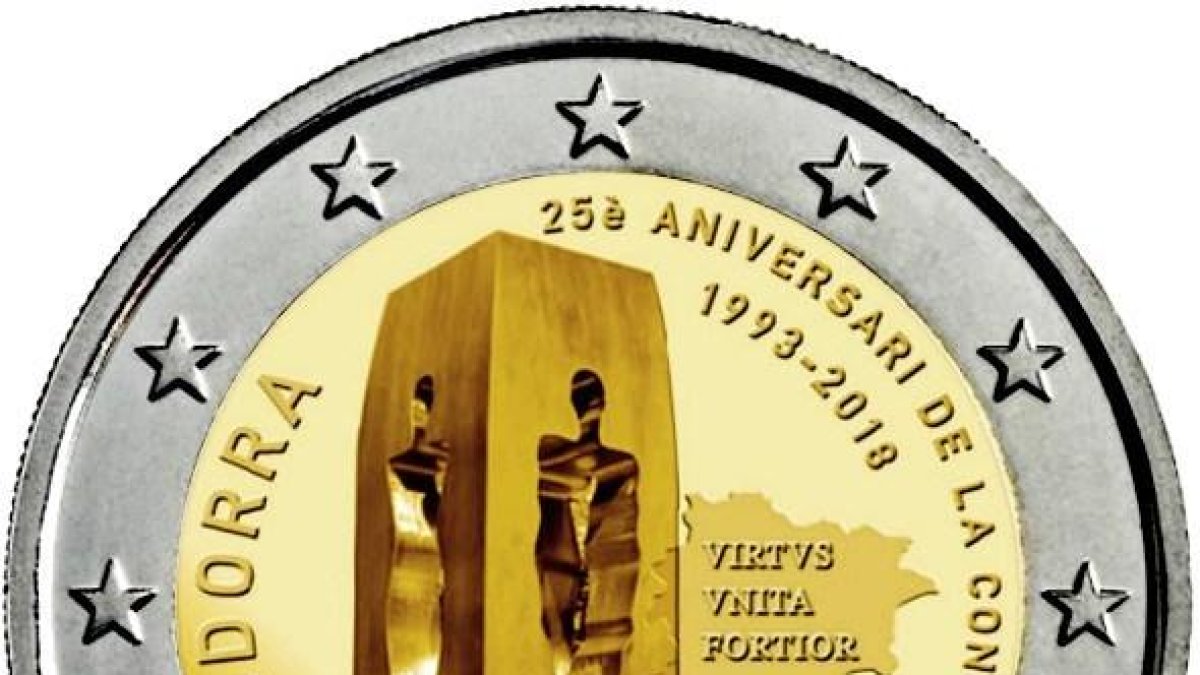 Moneda per commemorar els 25 anys de Constitució