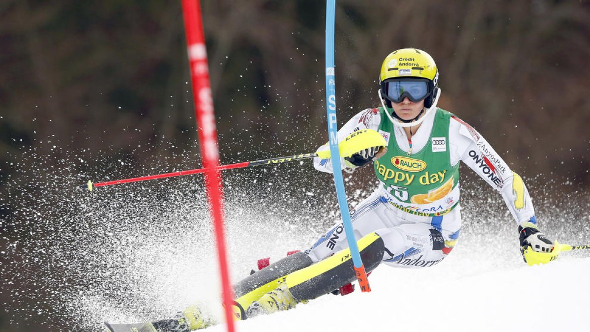 'Mimi' Gutiérrez, 21a a l'eslàlom de la Copa d'Europa de Melchsee Frutt