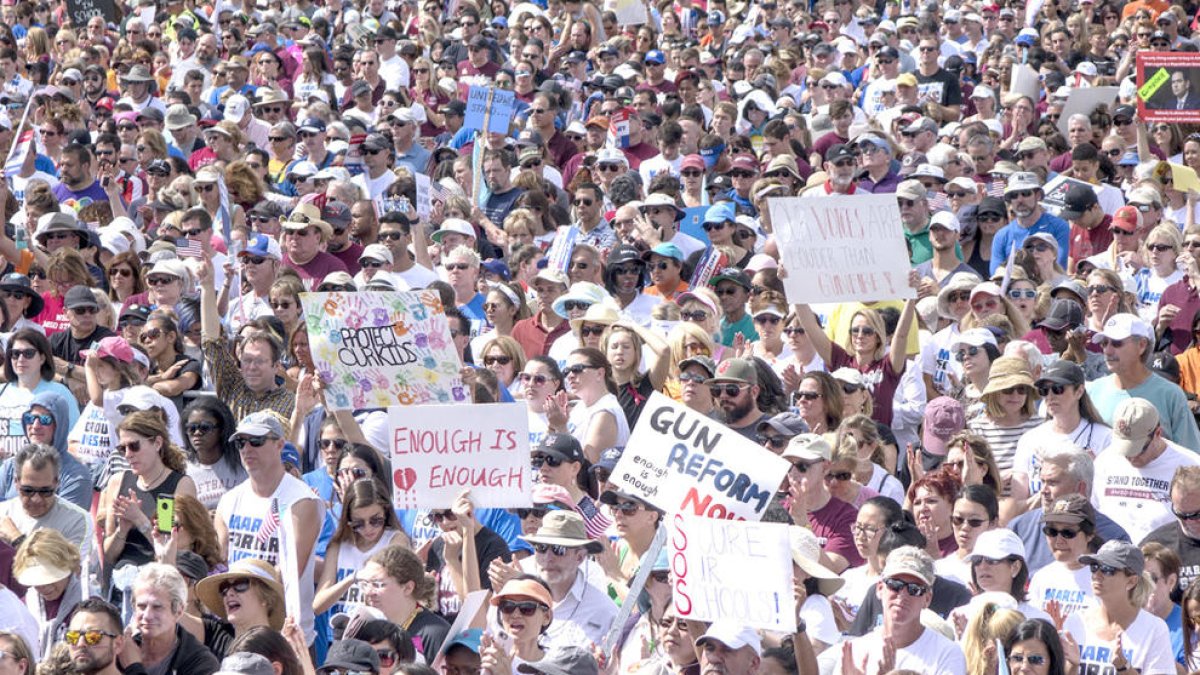 Un milió d'estudiants es manifesten als EUA