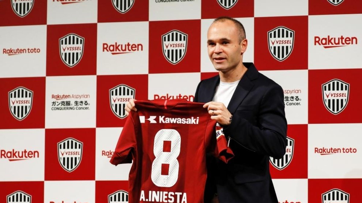 El Vissel Kobre fitxa Andrés Iniesta per a tres anys