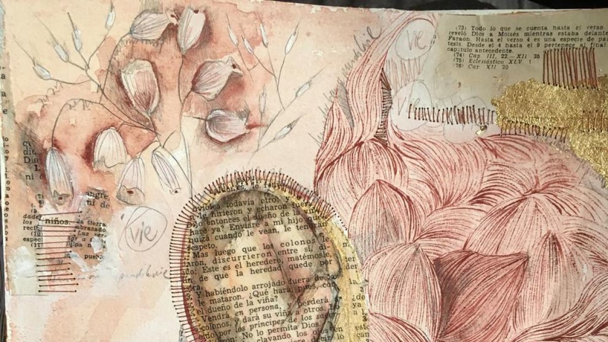 Rosa Mujal exposa l'esbós d'un projecte pictòric i literari amb Girasol Blanco