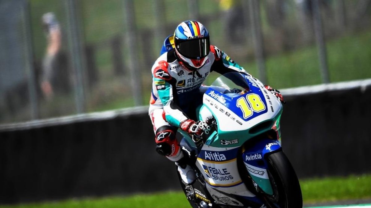 Xavi Cardelús, a l'Europeu de Moto2