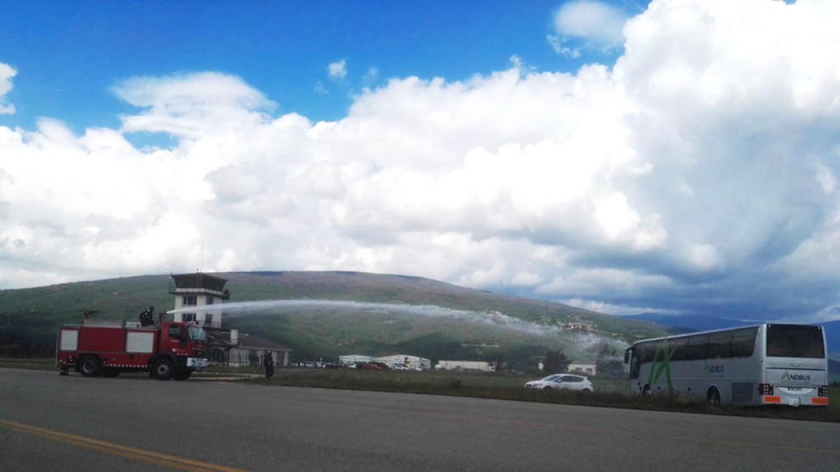 Simulacre d'accident a l'aeroport d'Andorra-La Seu