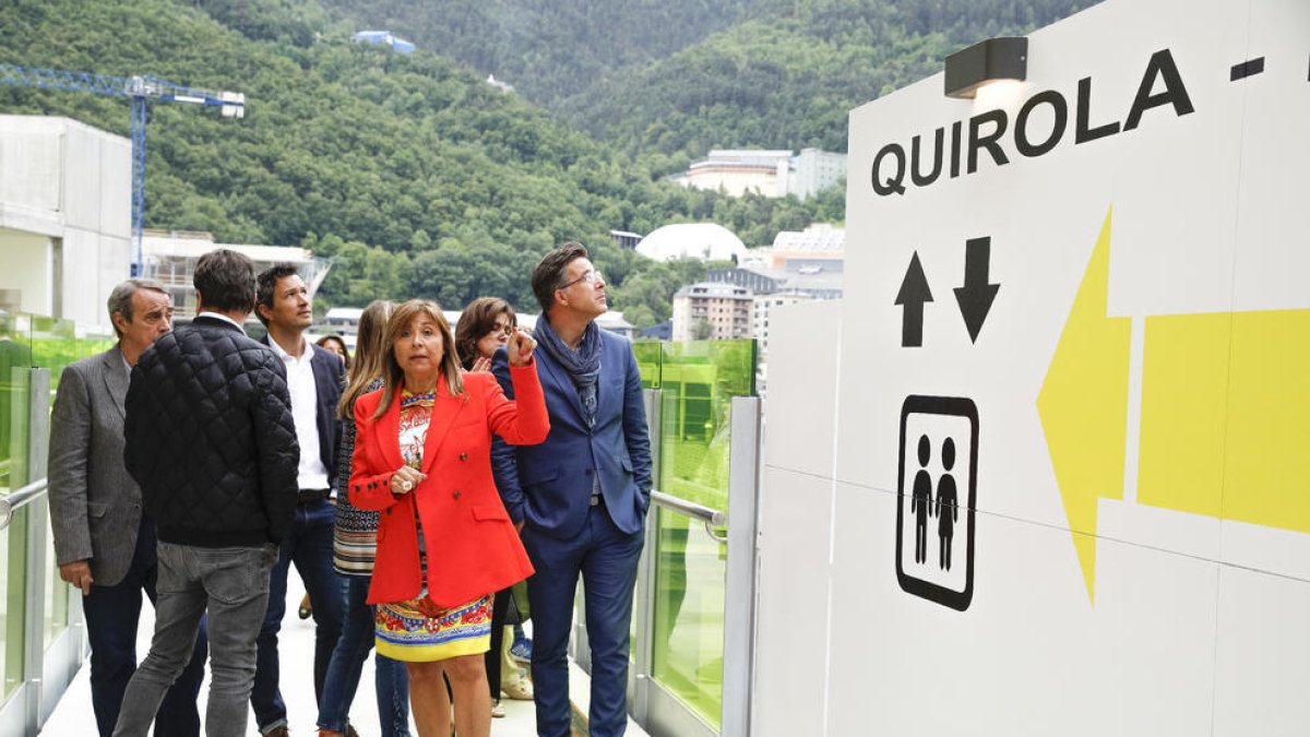 Inauguració de l'ascensor de la Quirola