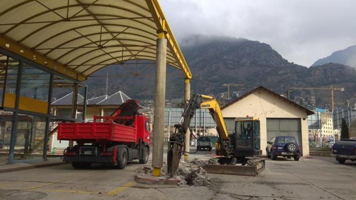 L'antiga estació d'autobús d'Andorra la Vella.