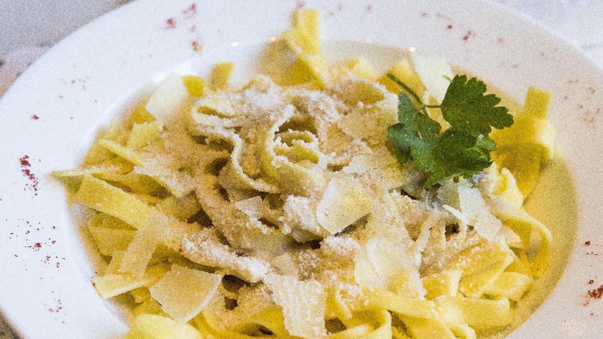 'Tagliatelle' amb salsa de ceps