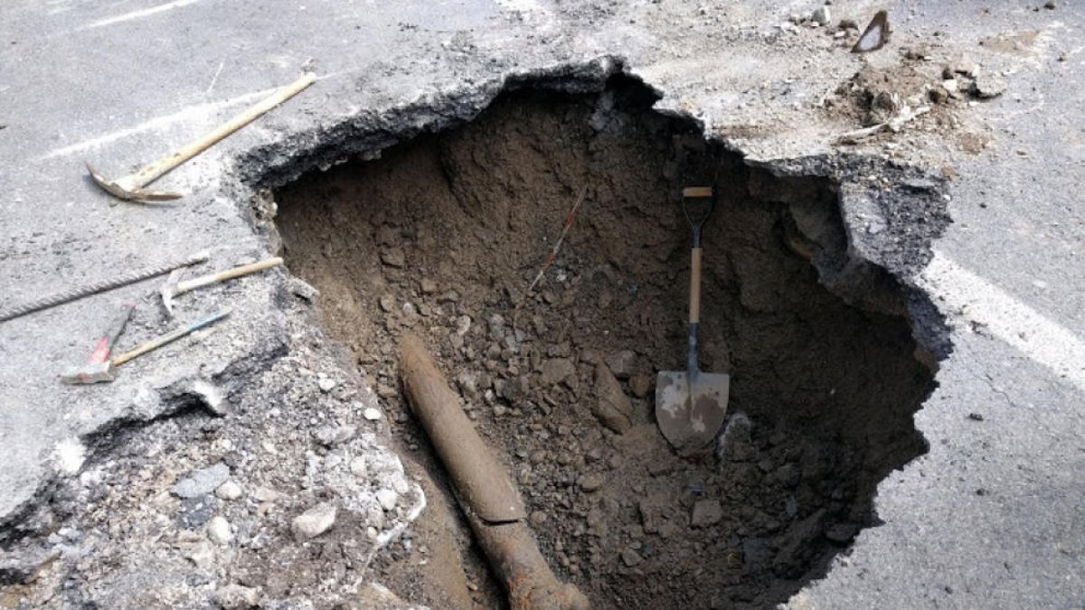 Rebenta una canonada d'aigua a Andorra la Vella